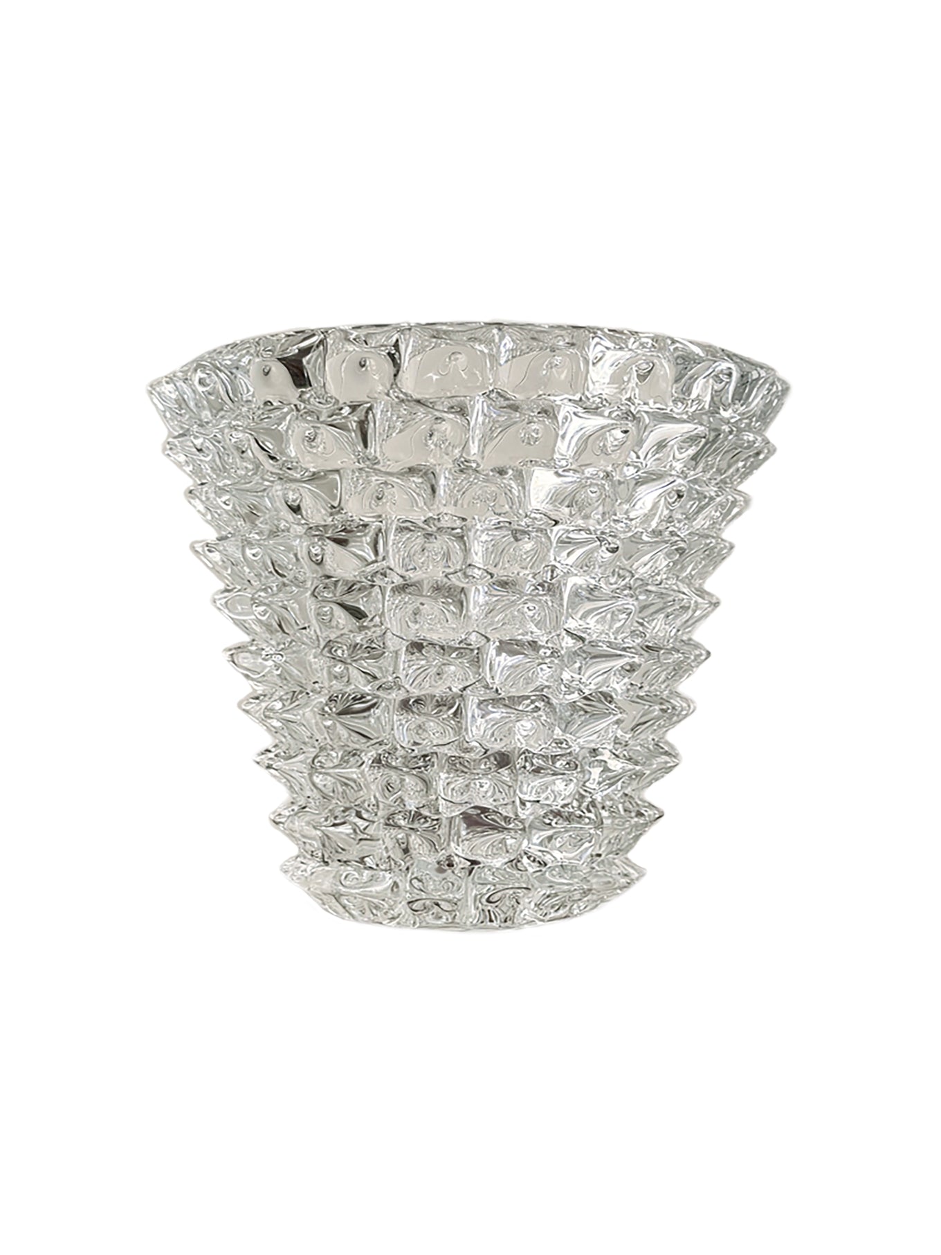 Clear Glass Vase Murano Rostrato Style | NODE by La Fae