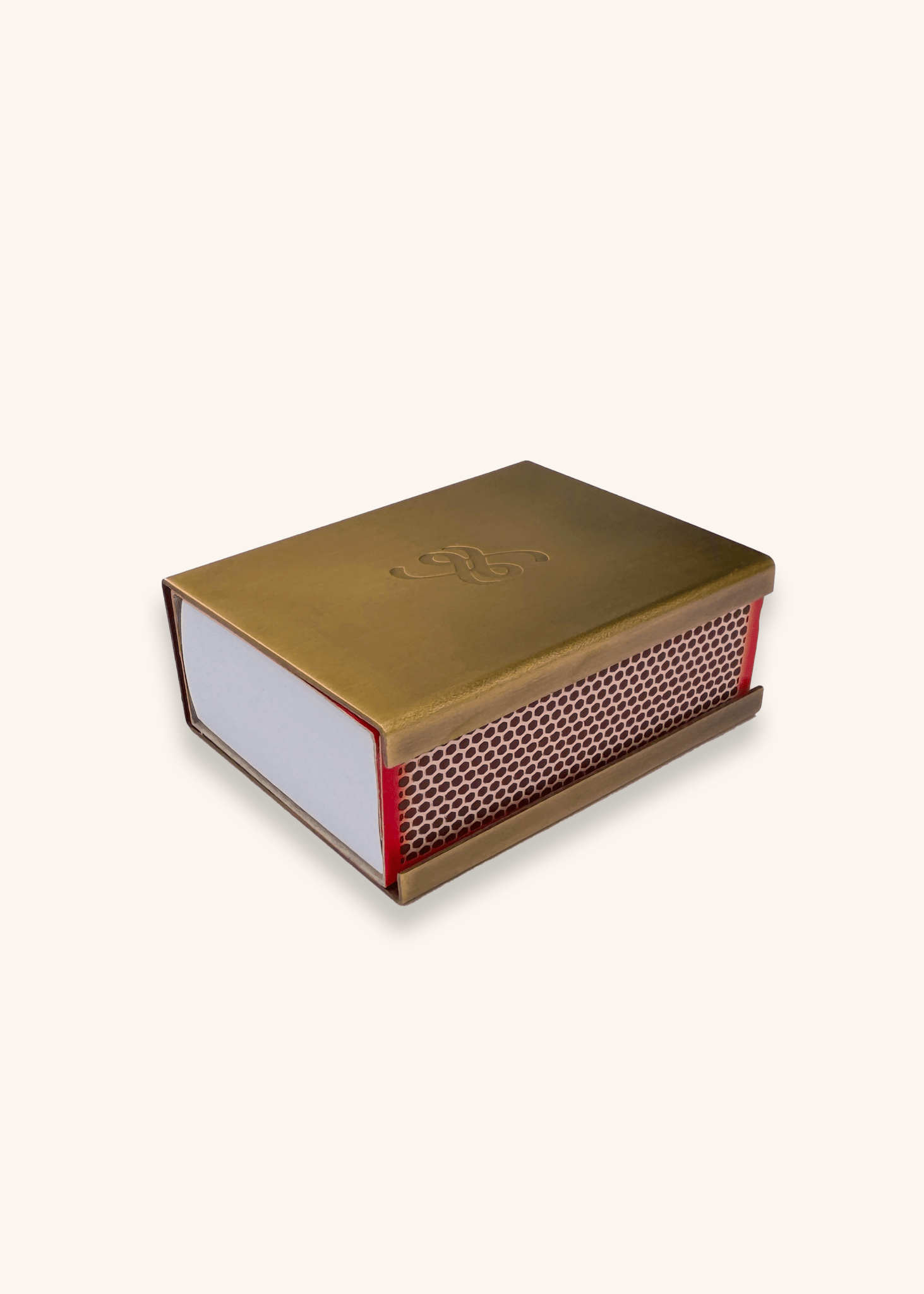 ANTIQUE BRASS MATCHBOX COVER - La Fae